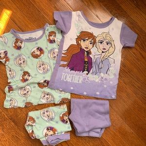 Bundle of Disney Frozen 4T cotton pajamas